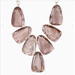 Harlow Gold Statement Necklace in Sable Mica